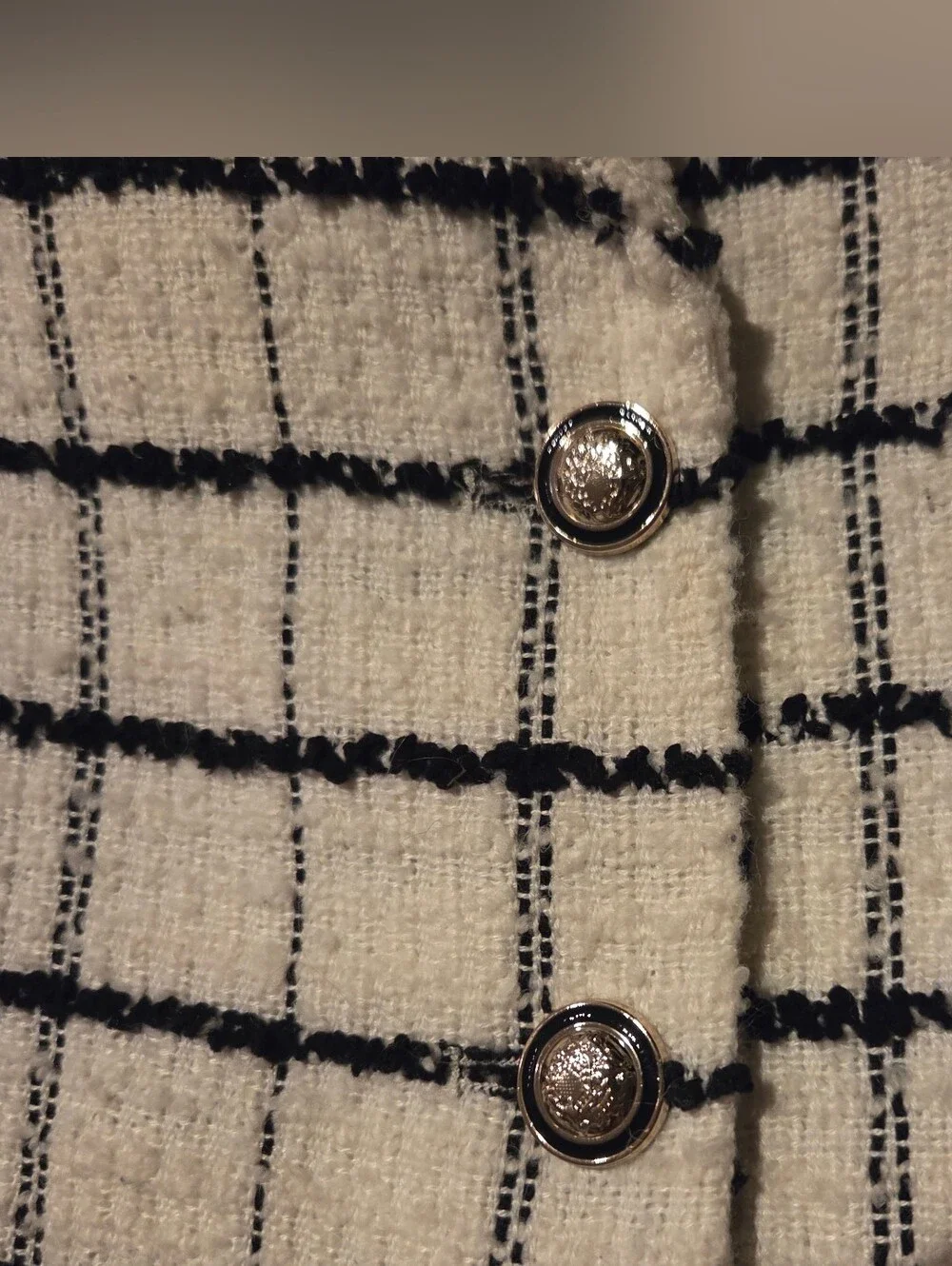 ZARA Tweed Set – Blazer & Shorts Size M/S - Picture 6 of 16